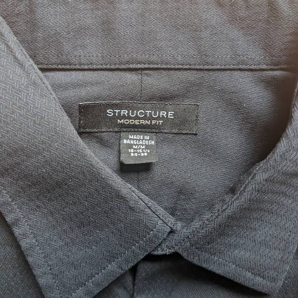 NWOT Men's Black Dress Shirt - Picture 4 of 5